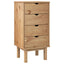 kommode OTTA 45x39x90 cm massivt fyrretræ