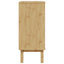 kommode OTTA 76,5x39,5x90 cm massivt fyrretræ brun og grå