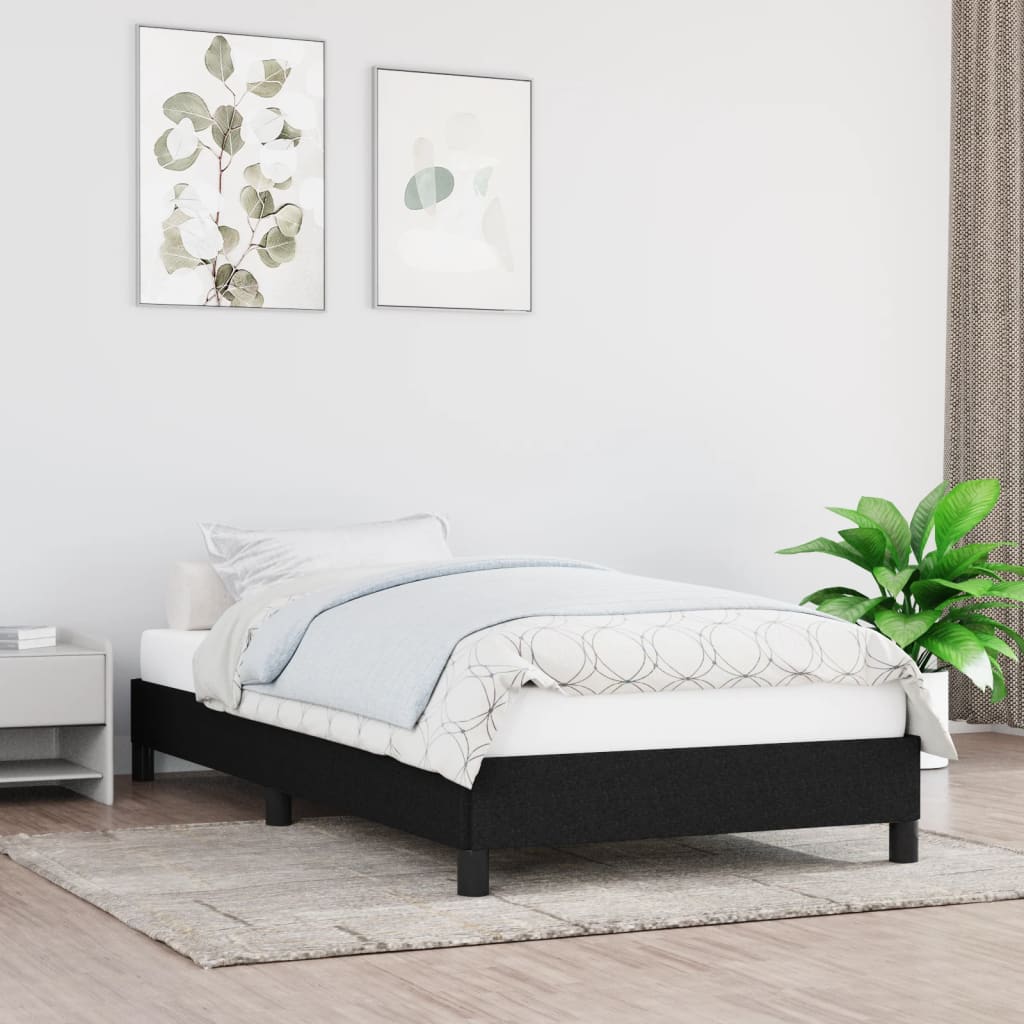 sengeramme uden madras 80x200 cm stof sort