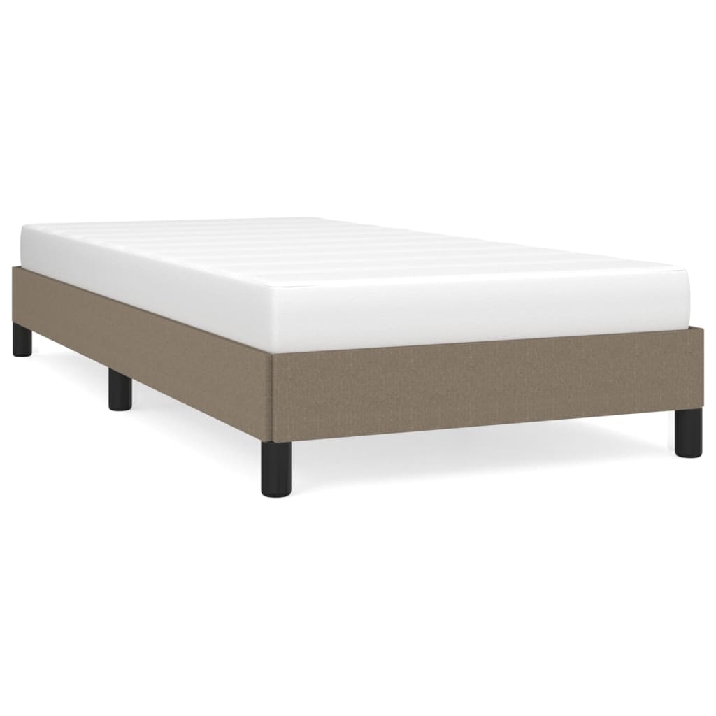 sengeramme uden madras 80x200 cm stof gråbrun
