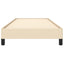 sengeramme uden madras 80x200 cm stof cremefarvet