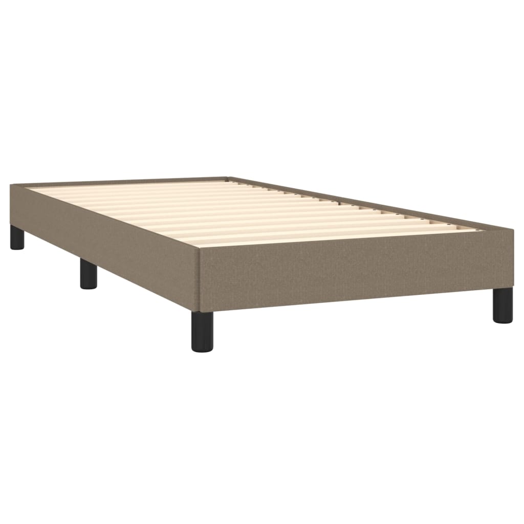 sengeramme uden madras 90x190 cm stof gråbrun