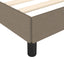 sengeramme uden madras 90x190 cm stof gråbrun