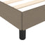 Sengeramme uden madras Taupe 120x200 cm Stof