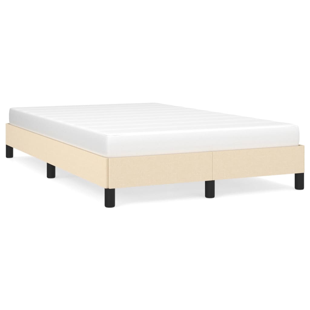 Sengeramme uden madras Creme 120x200 cm Stof