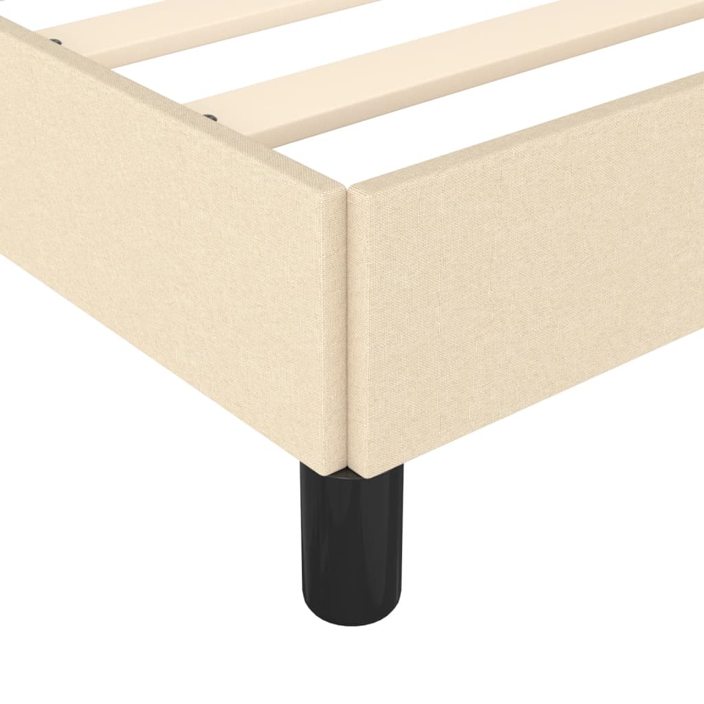 Sengeramme uden madras Creme 120x200 cm Stof