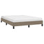 sengeramme uden madras 140x190 cm stof gråbrun