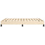 sengeramme uden madras 140x200 cm stof cremefarvet