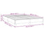 sengeramme uden madras 140x200 cm stof cremefarvet
