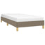 sengeramme uden madras 80x200 cm stof gråbrun