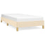 sengeramme uden madras 80x200 cm stof cremefarvet