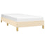 sengeramme uden madras 80x200 cm stof cremefarvet
