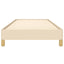 sengeramme uden madras 80x200 cm stof cremefarvet