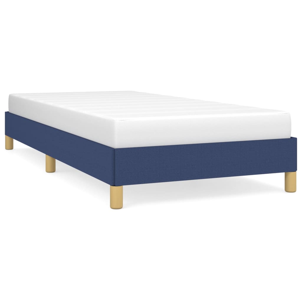 sengeramme uden madras 90x200 cm stof blå