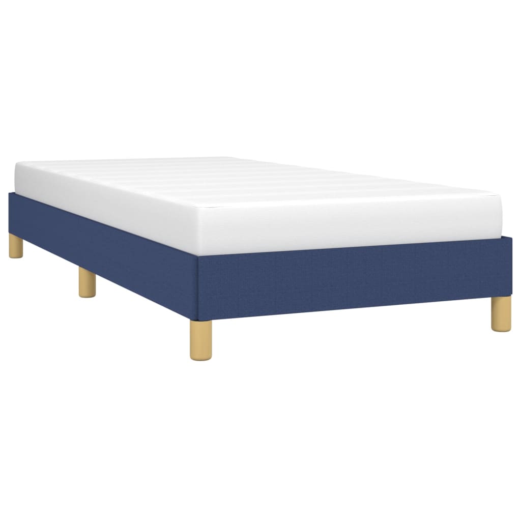 sengeramme uden madras 90x200 cm stof blå