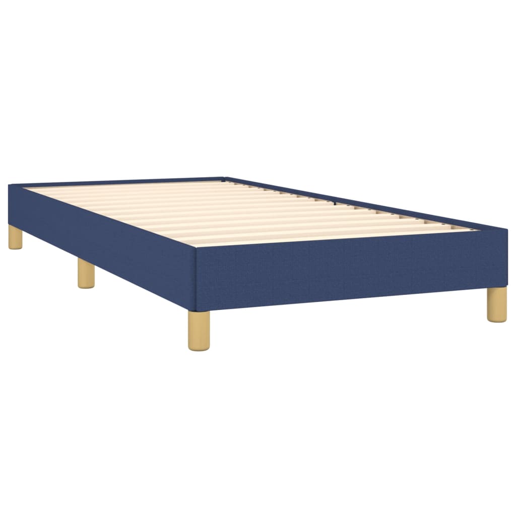 sengeramme uden madras 90x200 cm stof blå