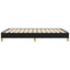 sengeramme uden madras 140x200 cm stof sort