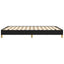 sengeramme uden madras 160x200 cm stof sort