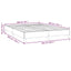 sengeramme uden madras 160x200 cm stof sort