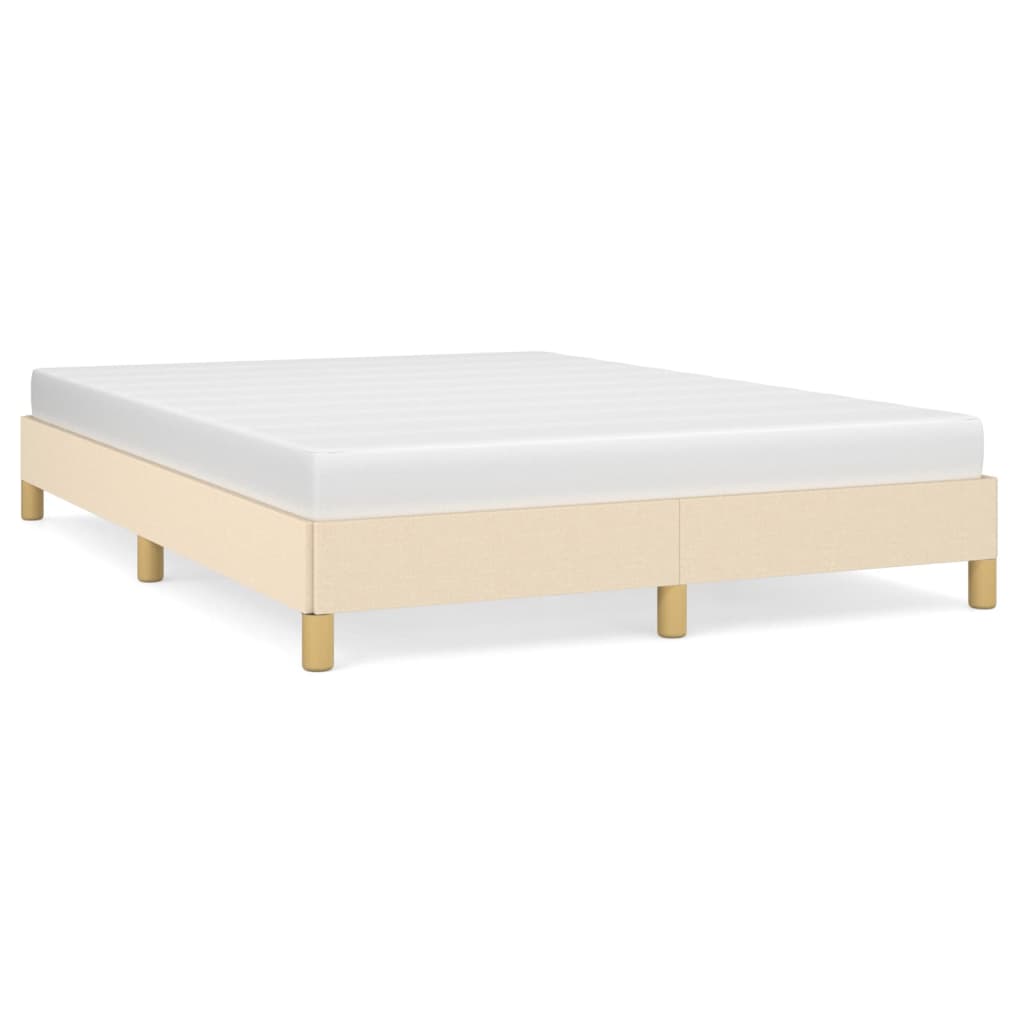 sengeramme uden madras 160x200 cm stof cremefarvet