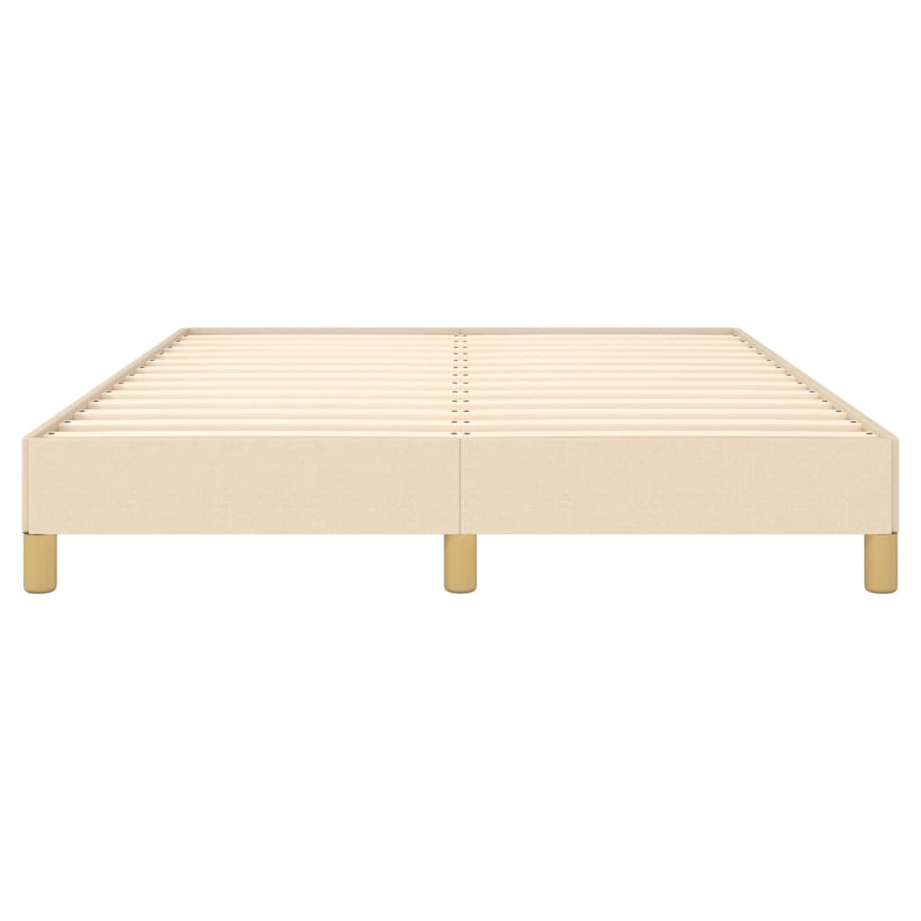 sengeramme uden madras 160x200 cm stof cremefarvet