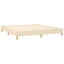 sengeramme uden madras 180x200 cm stof cremefarvet
