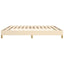 sengeramme uden madras 180x200 cm stof cremefarvet