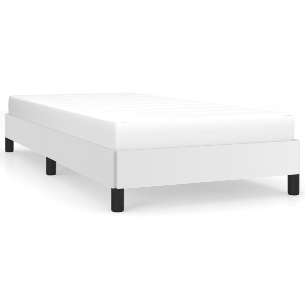 sengeramme 90x200 cm kunstlæder hvid