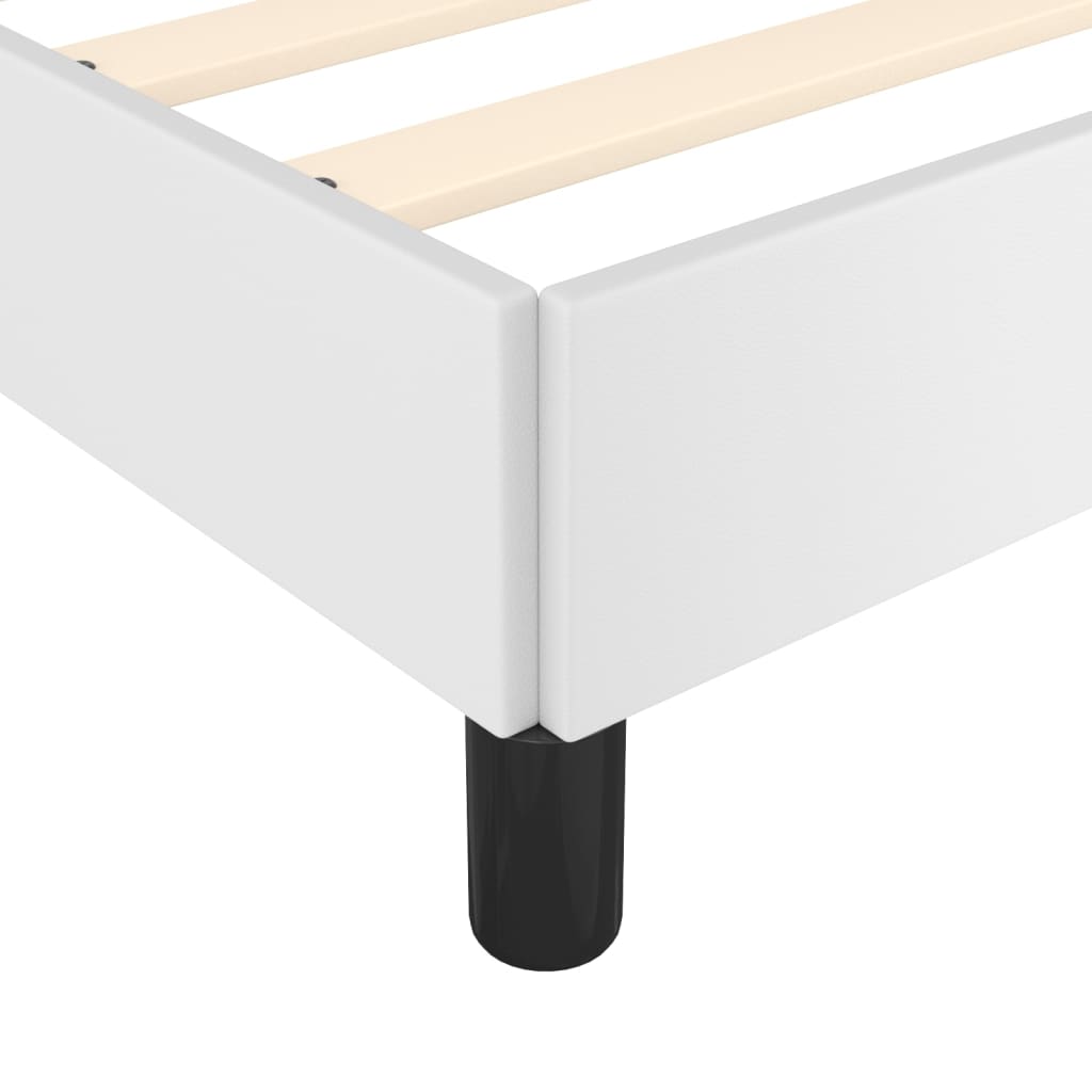 sengeramme 100x200 cm kunstlæder hvid