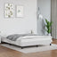 sengeramme 140x190 cm kunstlæder hvid