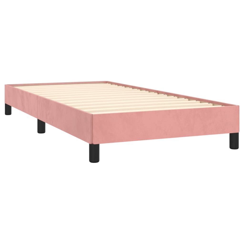 sengeramme 80x200 cm fløjl pink