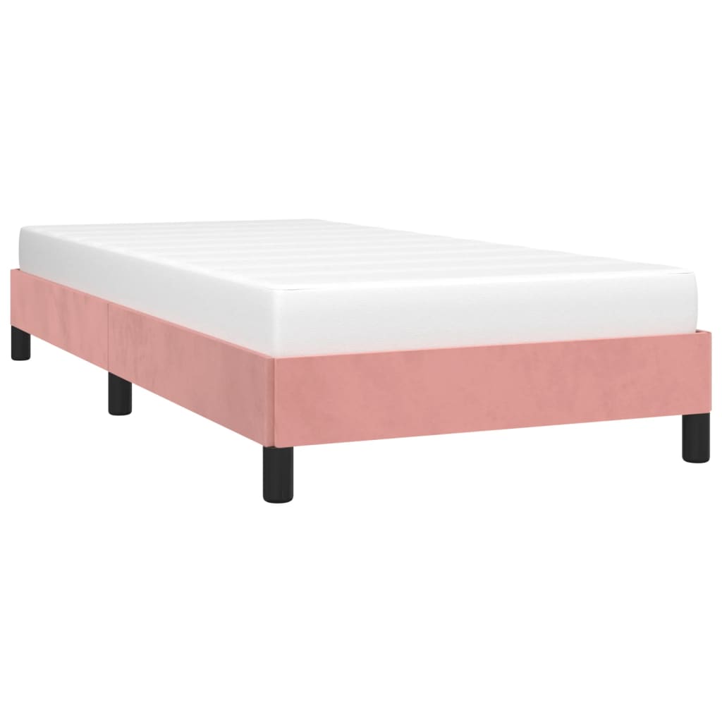 sengeramme 80x200 cm fløjl pink