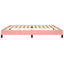 sengeramme 200x200 cm fløjl pink