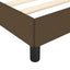 Sengeramme uden madras Mørkebrun 100x200 cm Stof