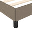 Sengeramme uden madras Taupe 100x200 cm Stof