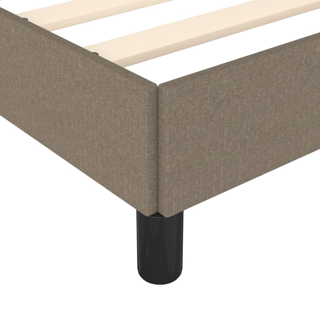 Sengeramme uden madras Taupe 100x200 cm Stof
