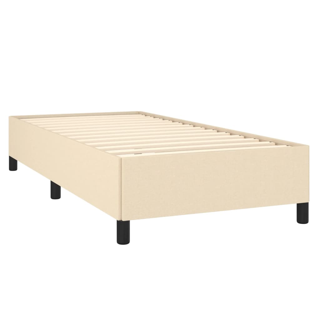 Sengeramme uden madras Creme 100x200 cm Stof