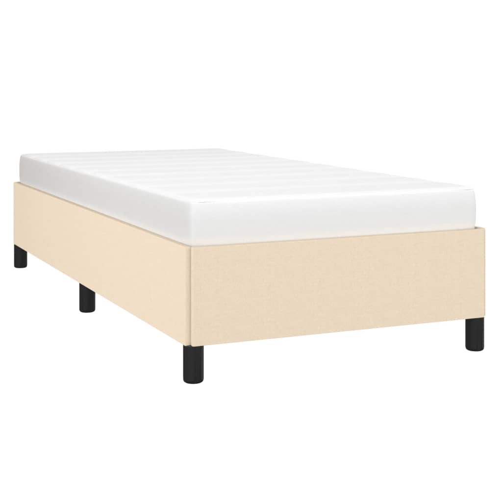 Sengeramme uden madras Creme 100x200 cm Stof