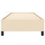 Sengeramme uden madras Creme 100x200 cm Stof