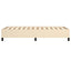 Sengeramme uden madras Creme 100x200 cm Stof