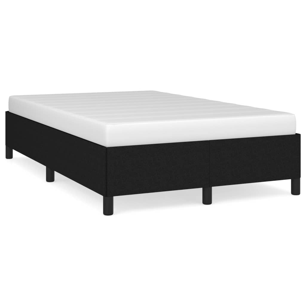 Sengeramme uden madras Sort 120x200 cm Stof