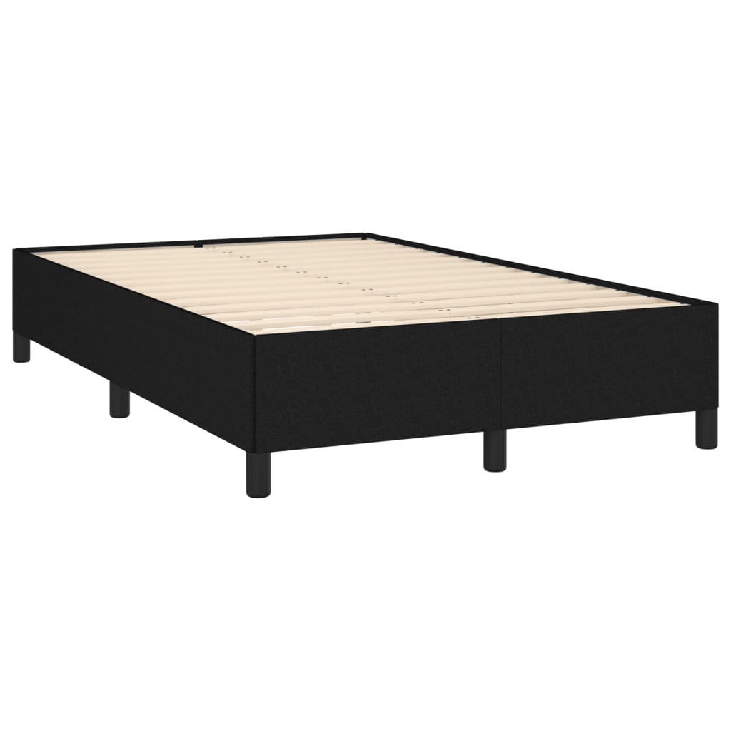 Sengeramme uden madras Sort 120x200 cm Stof