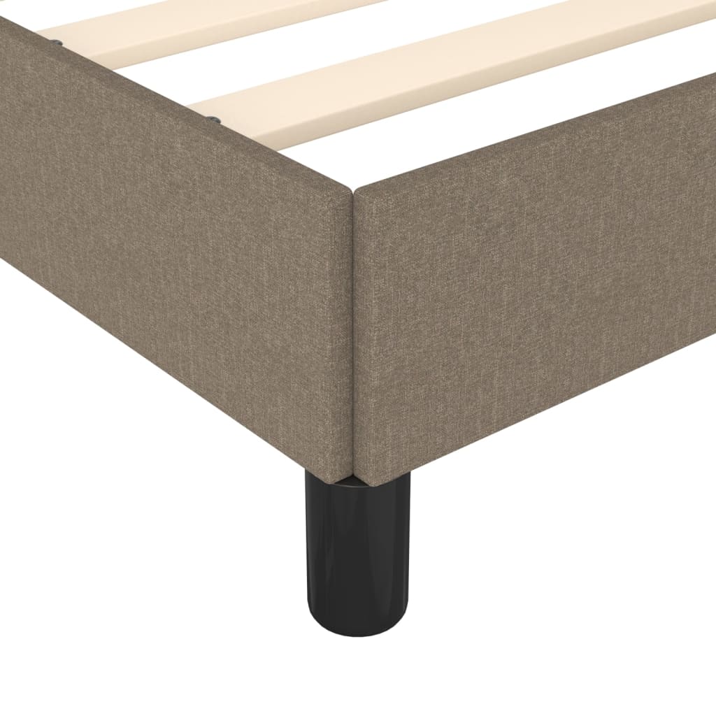 Sengeramme uden madras Taupe 120x200 cm Stof