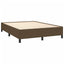 sengeramme uden madras 140x190 cm stof mørkebrun