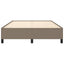 sengeramme uden madras 140x190 cm stof gråbrun