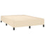 sengeramme uden madras 140x190 cm stof cremefarvet