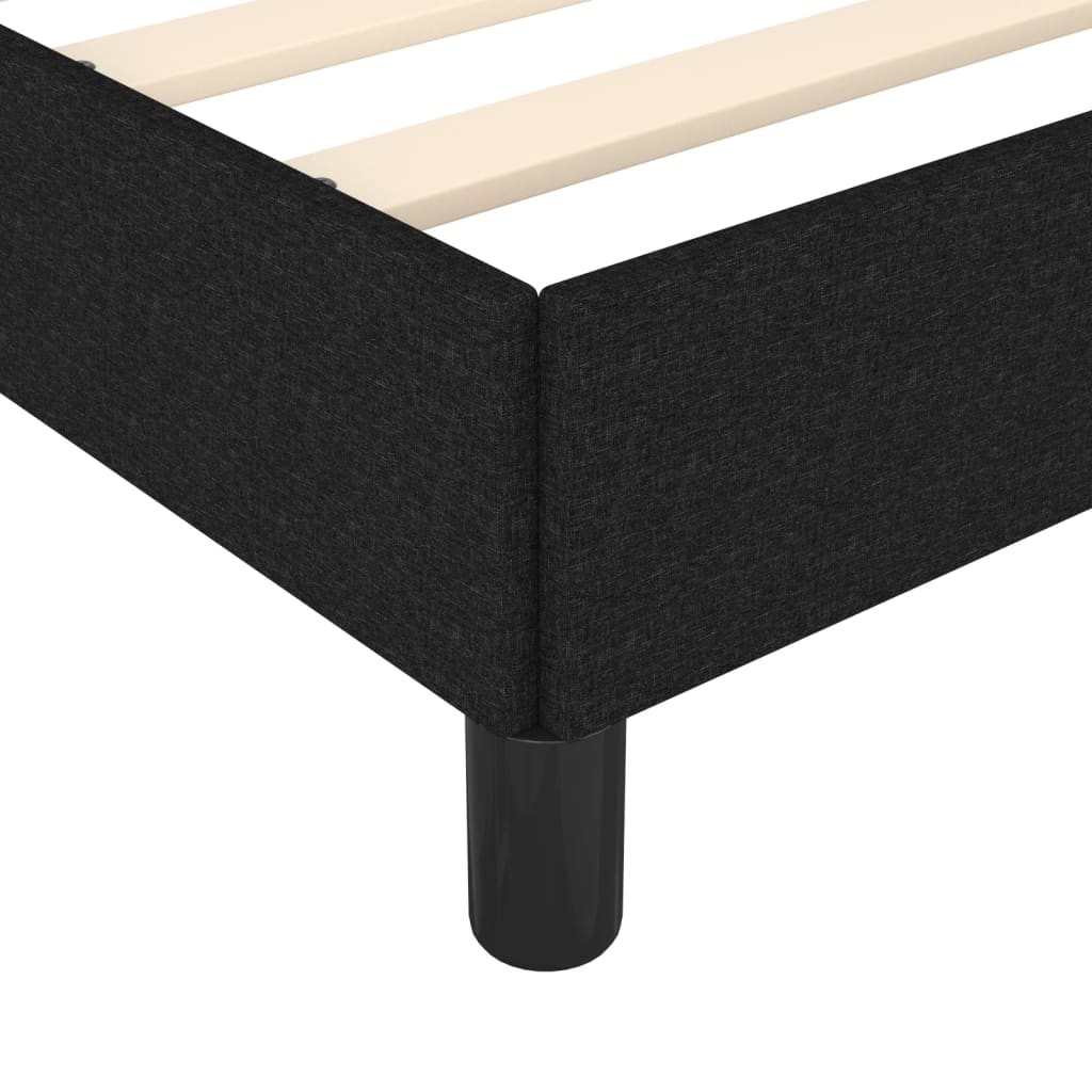 sengeramme uden madras 140x200 cm stof sort