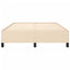 sengeramme uden madras 140x200 cm stof cremefarvet