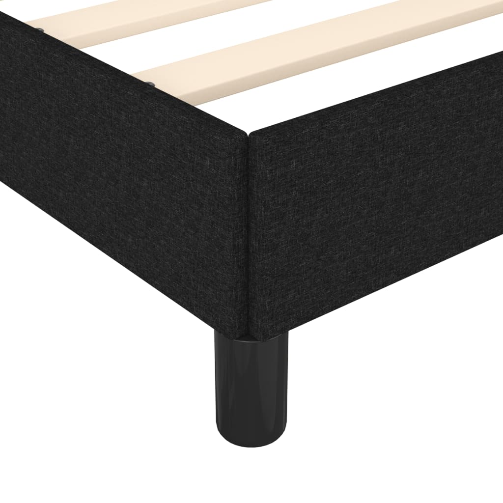 sengeramme uden madras 160x200 cm stof sort