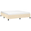 sengeramme uden madras 160x200 cm stof cremefarvet
